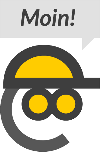 Phase8Consult - Bau-und-Qualitätsüberwachung • Phase8Consult Logo Erdmaennchen 4C Original MOIN grau